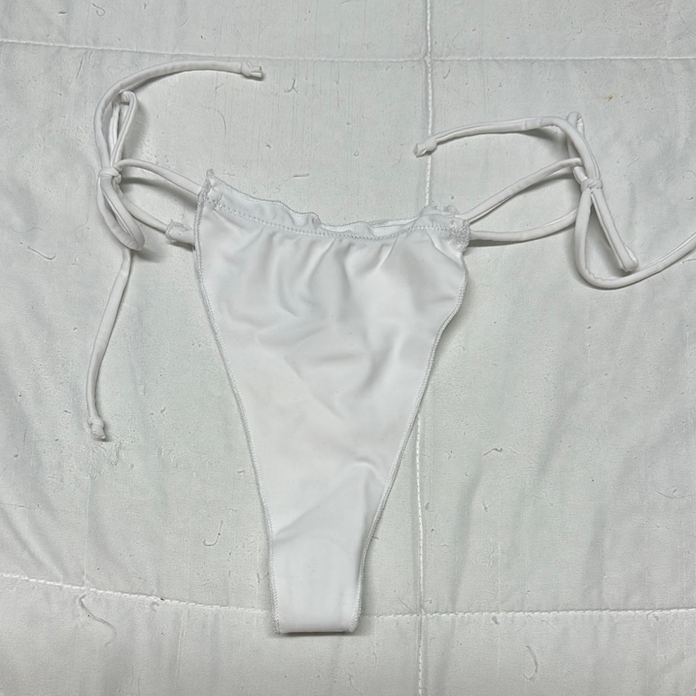 NWOT Boutine LA White Bikini Thong Bottom
